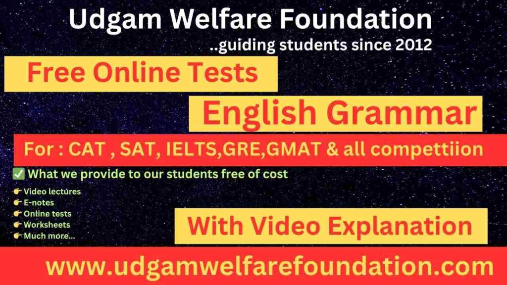 Free Online Tests Grammar