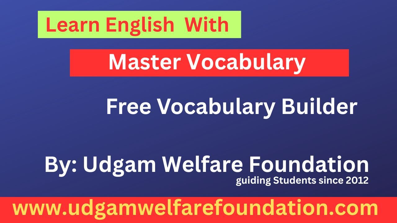 free english vocabulary