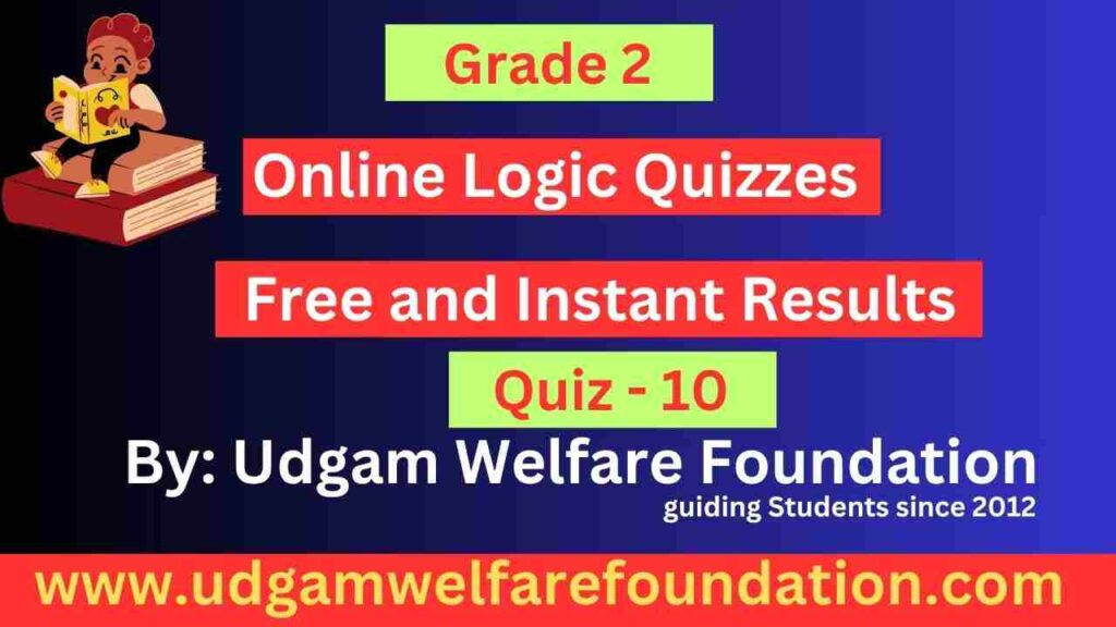 online logic quiz for Class 2 students