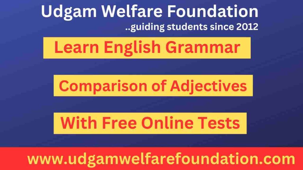 Comparison of Adjectives