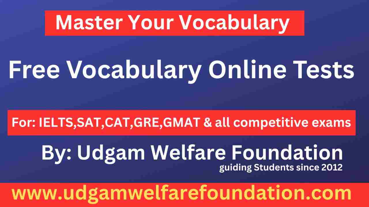English Vocabulary Online Tests