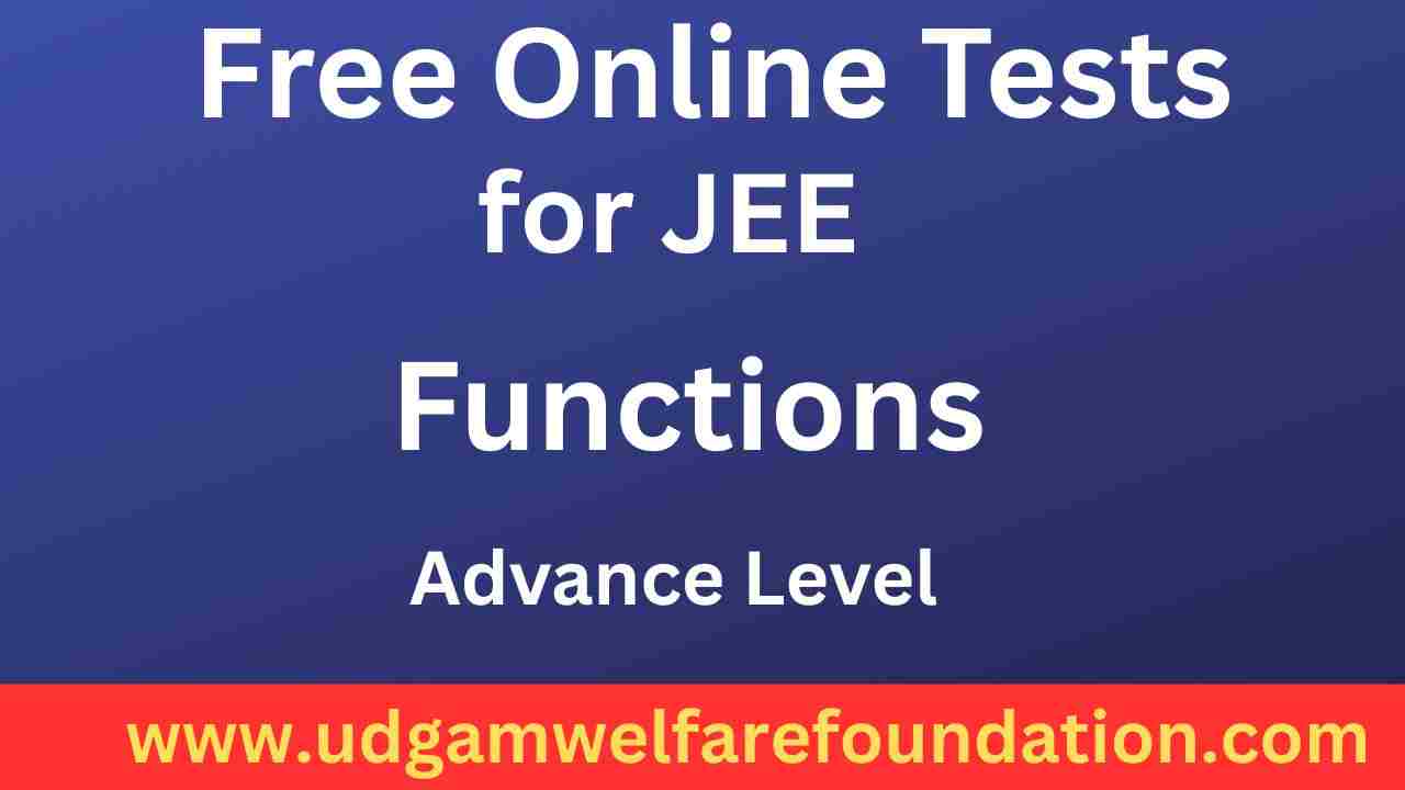 Free Online Test on Functions for JEE