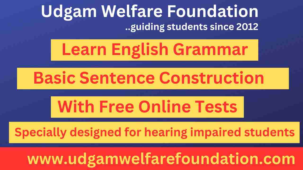 basic sentence construction