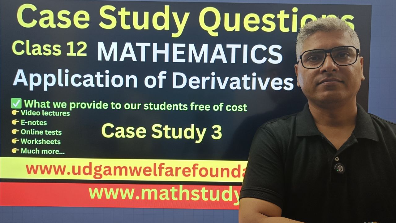 Application of Derivative Case Study Questions