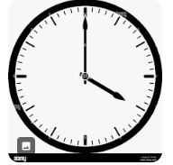 Clock showing 3 o'clock