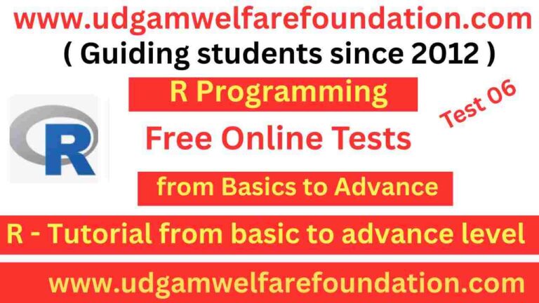 Free Online Tests on Conditional Statements in R Programming - Udgam ...