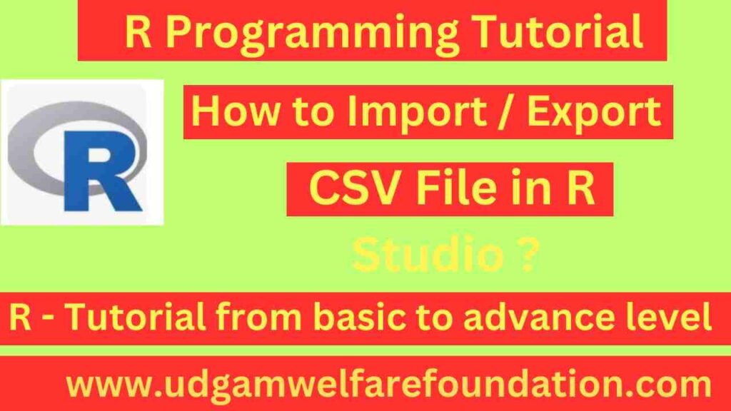 Import CSV File in R