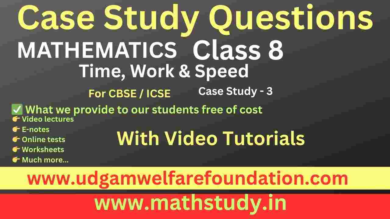 Class 8 Speed Distance Time Case Study Questions PDF
