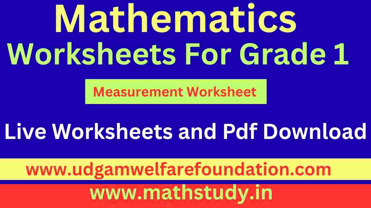 Grade 1 Measurement Worksheets