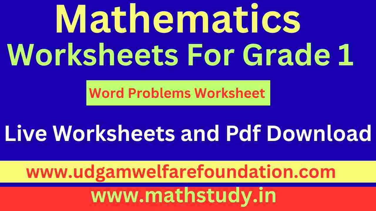 Grade 1 Word Problems Worksheets