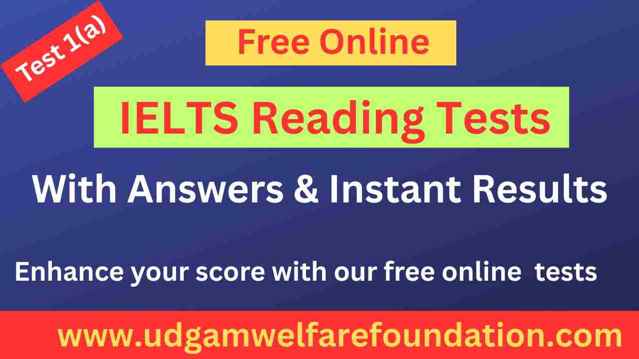 IELTS Reading Test 1 Academic