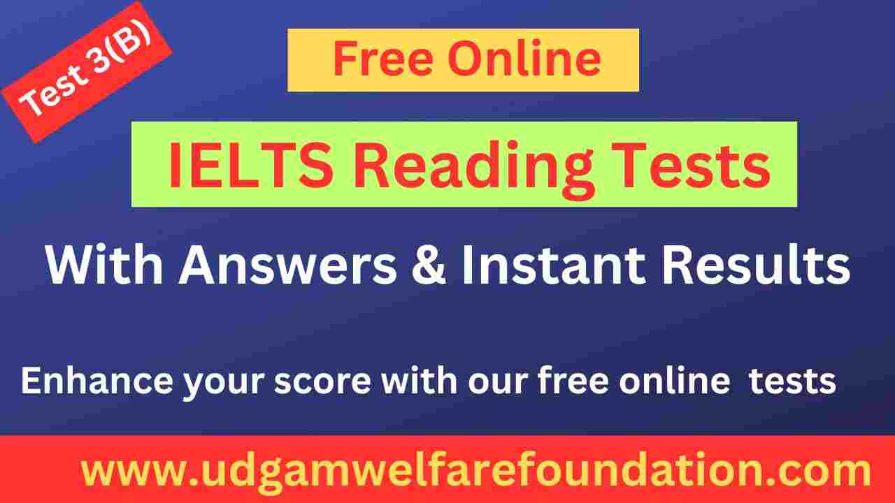 IELTS Reading Test Online With Answer Key