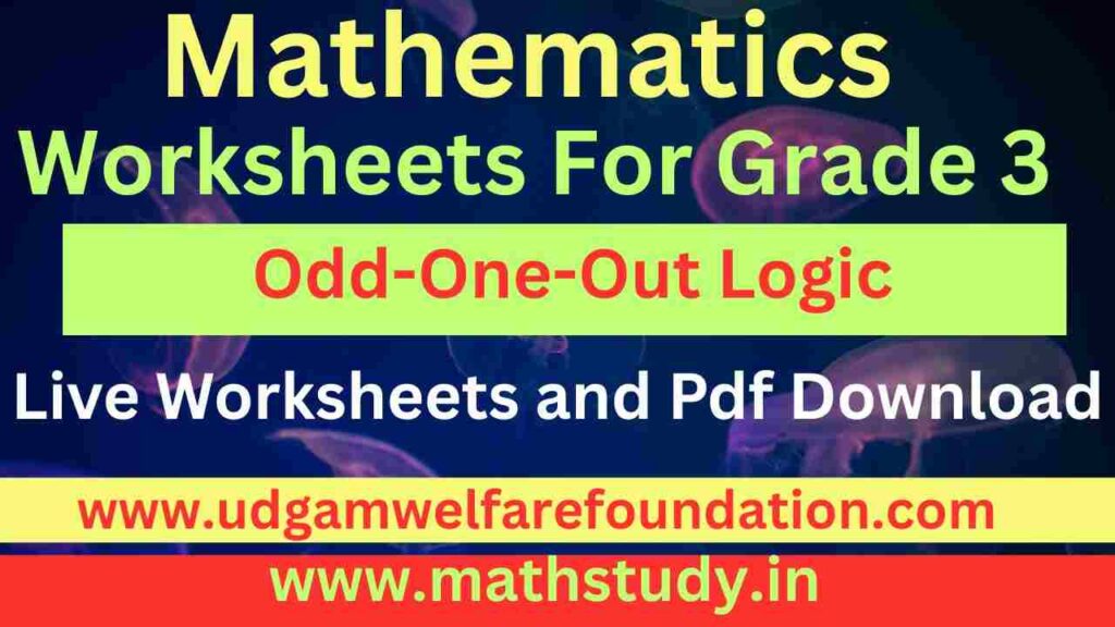 Odd-One-Out Logic Worksheets for Grade 3