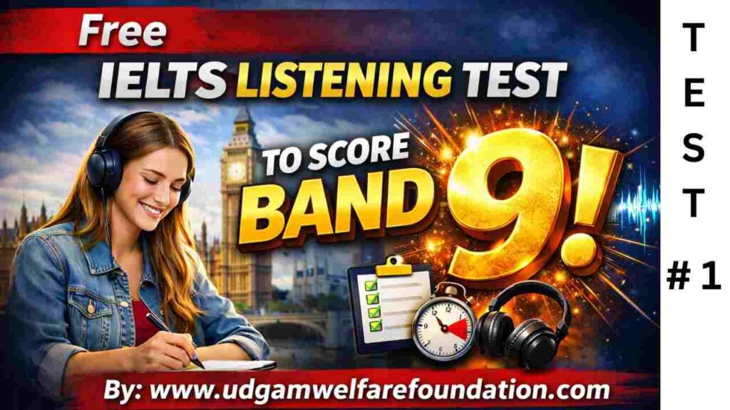 Free IELTS Listening test 1