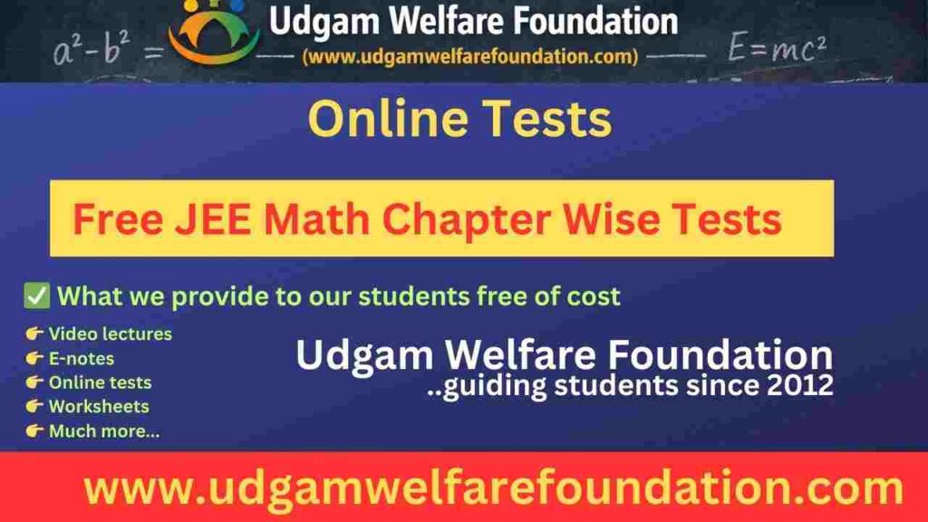 Free JEE Math Online Tests