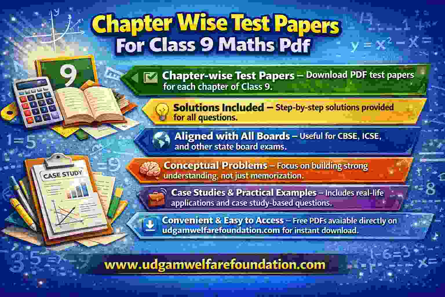 Chapter Wise Test Papers For Class 9 Maths Pdf