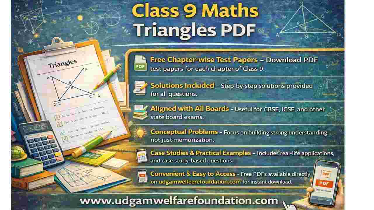 Class 9 Maths Triangles PDF