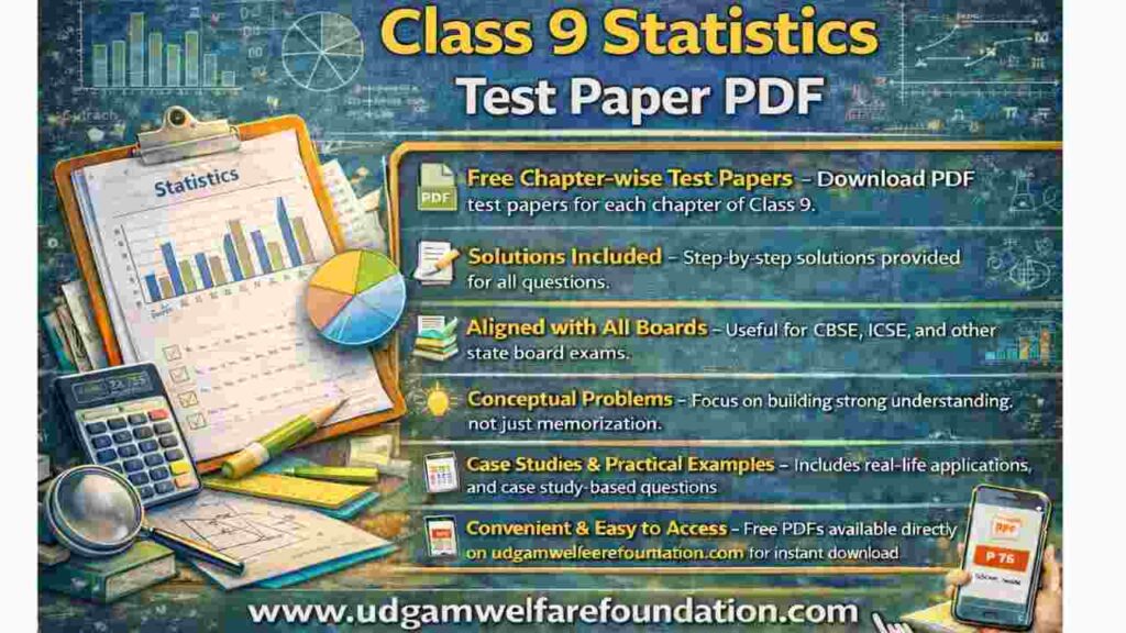 Class 9 Statistics Test Paper PDF