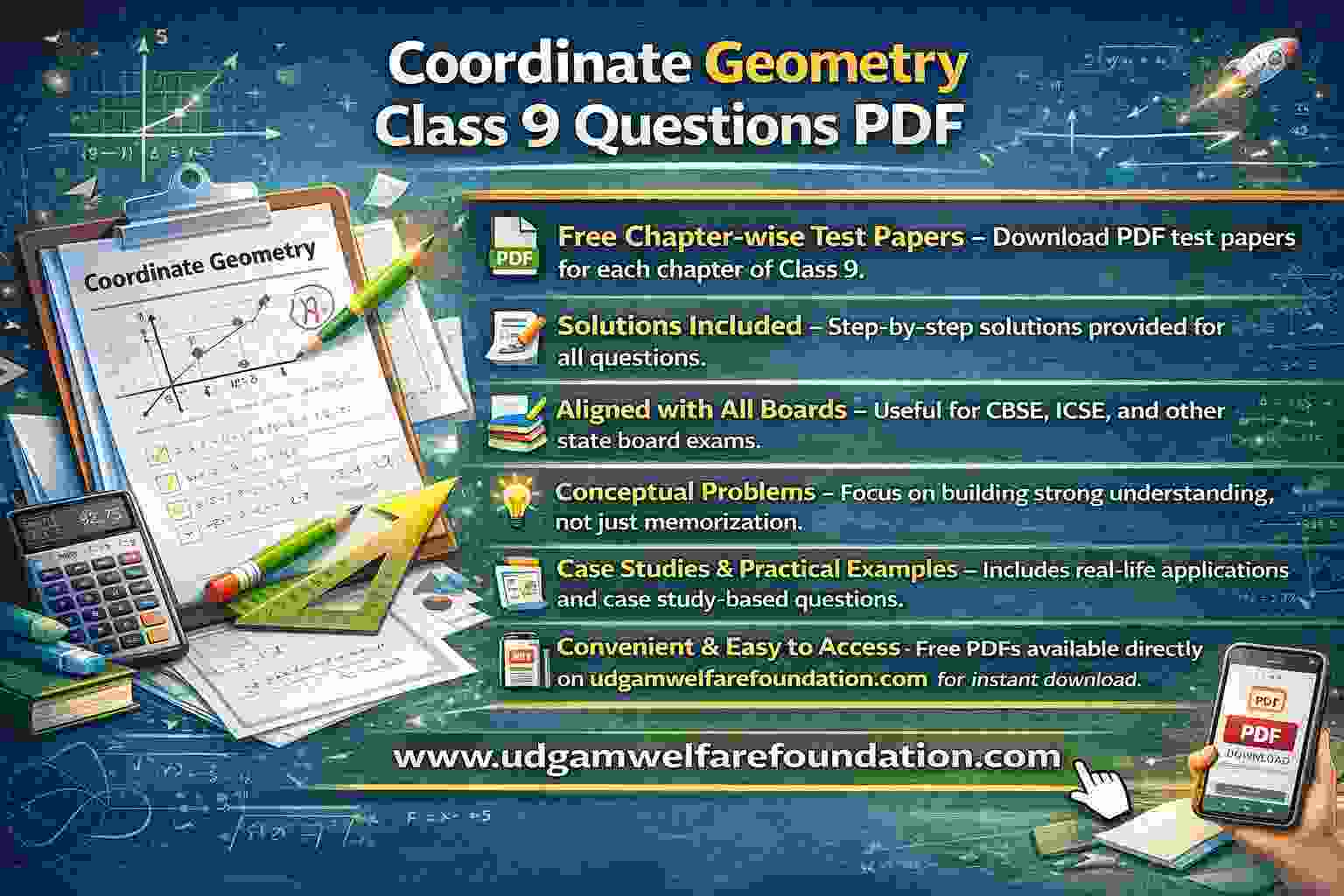 Coordinate Geometry Class 9 Questions PDF