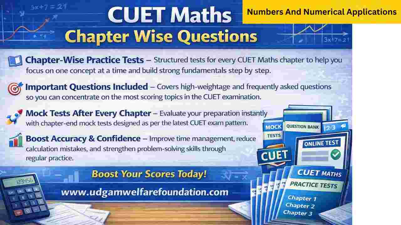 Cuet Numbers And Numerical Applications Chapter Wise Questions