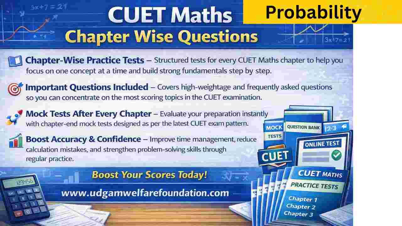 Cuet Probability Chapter Wise Questions