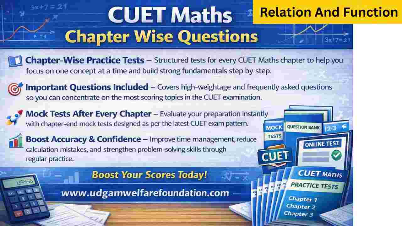 Cuet Relation And Function Questions Pdf