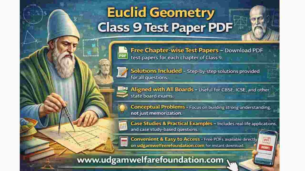 Euclid Geometry Class 9 Test Paper PDF