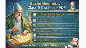 Euclid Geometry Class 9 Test Paper PDF - Udgam Welfare Foundation
