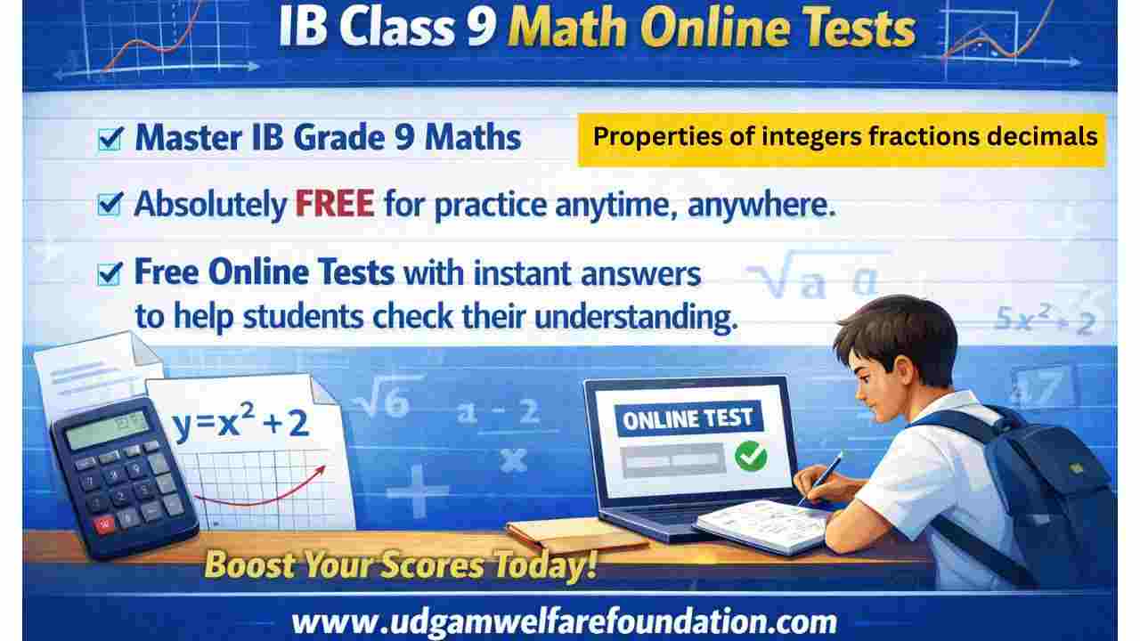 IB Grade 9 Math online test free