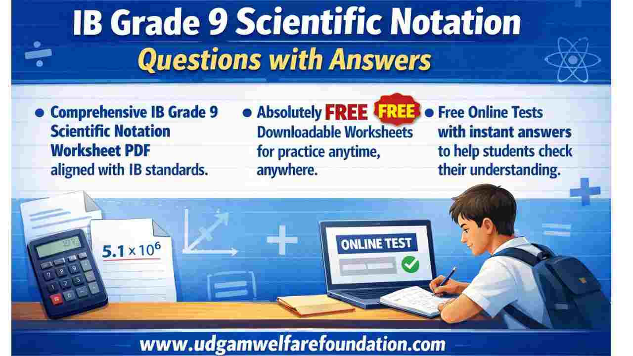 IB Grade 9 Scientific Notation Questions with Answers