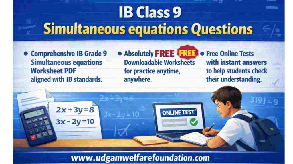 IB Maths Simultaneous Equations Questions with Answers