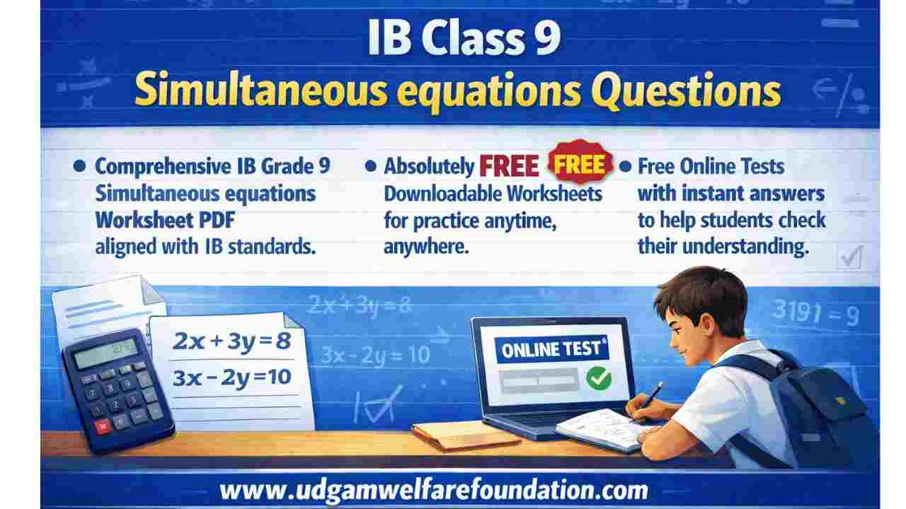 IB Maths Simultaneous Equations Questions with Answers