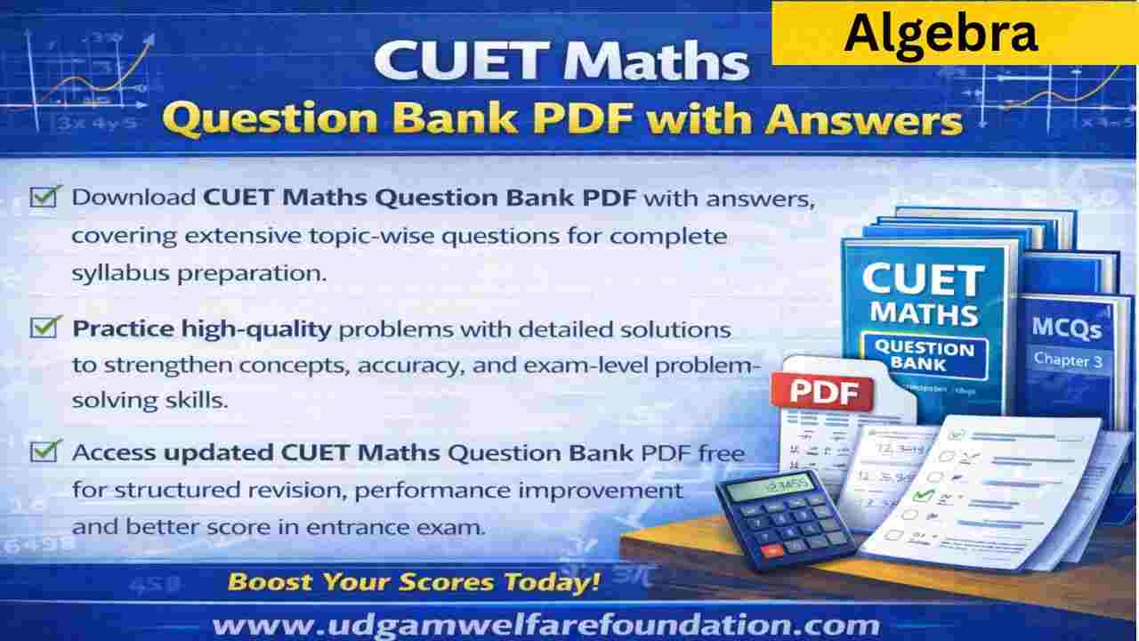 CUET Maths Algebra Questions PDF