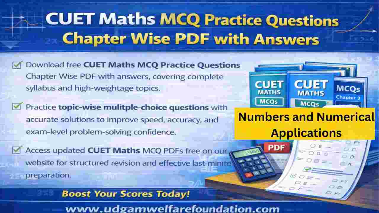 CUET Numbers and Numerical Applications MCQs Questions