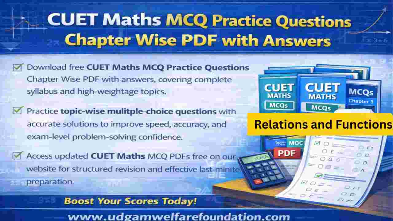 CUET Relations and Functions MCQs Questions with Solutions