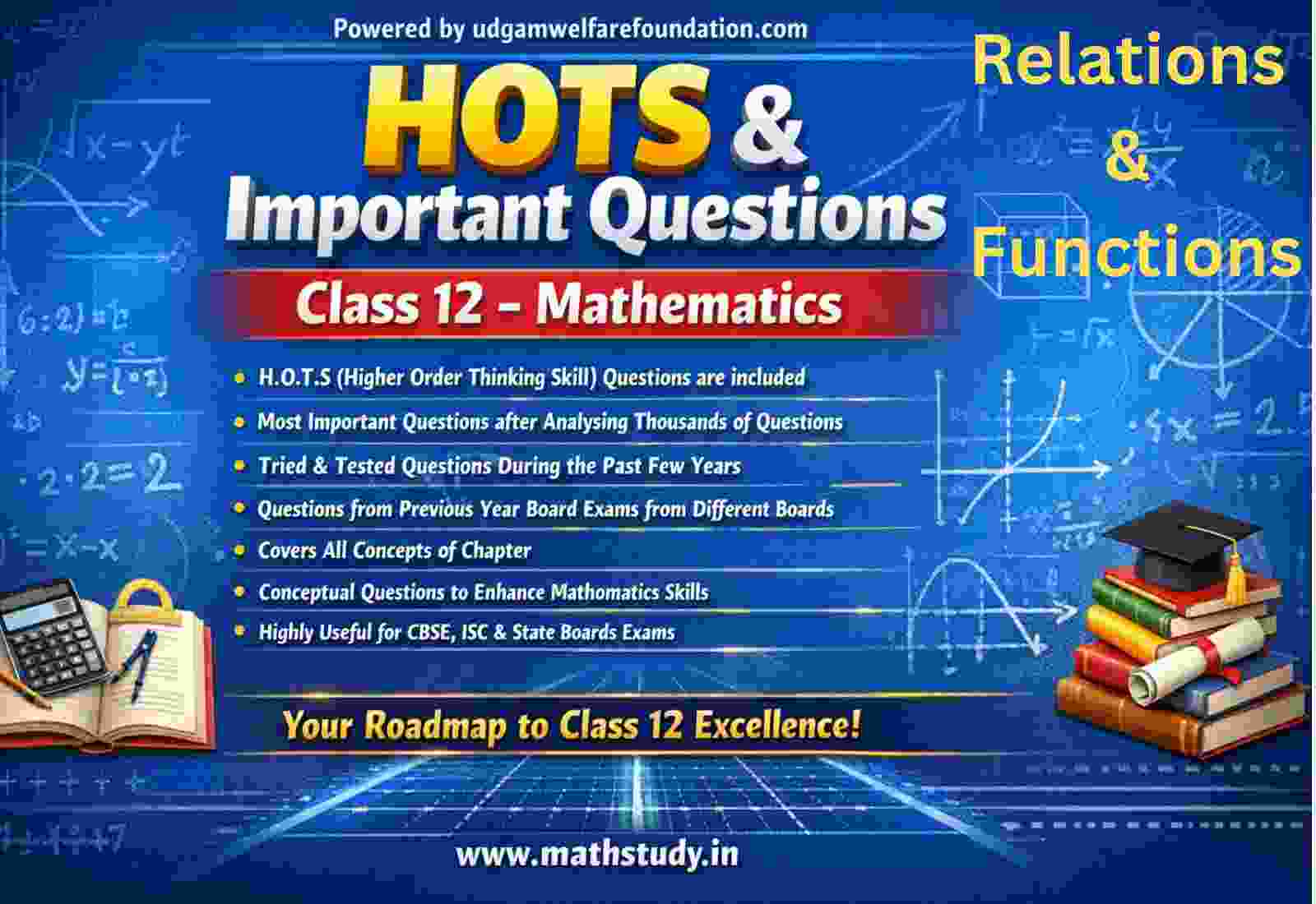 Class 12 relations and functions important questions