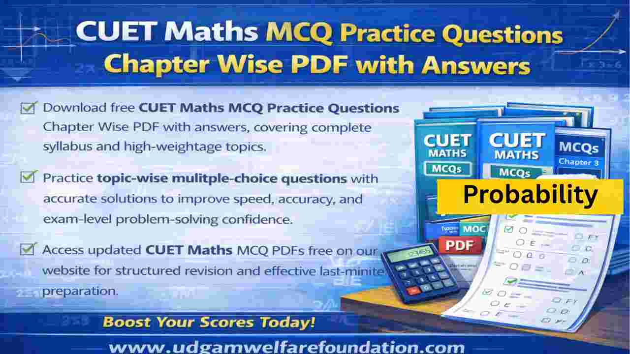 Cuet Probability Distributions Mcq Questions with Solutions