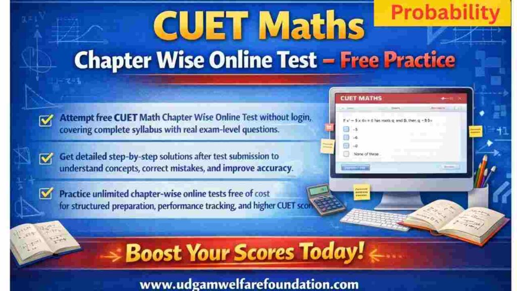 CUET Maths Probability Online Test With Answers