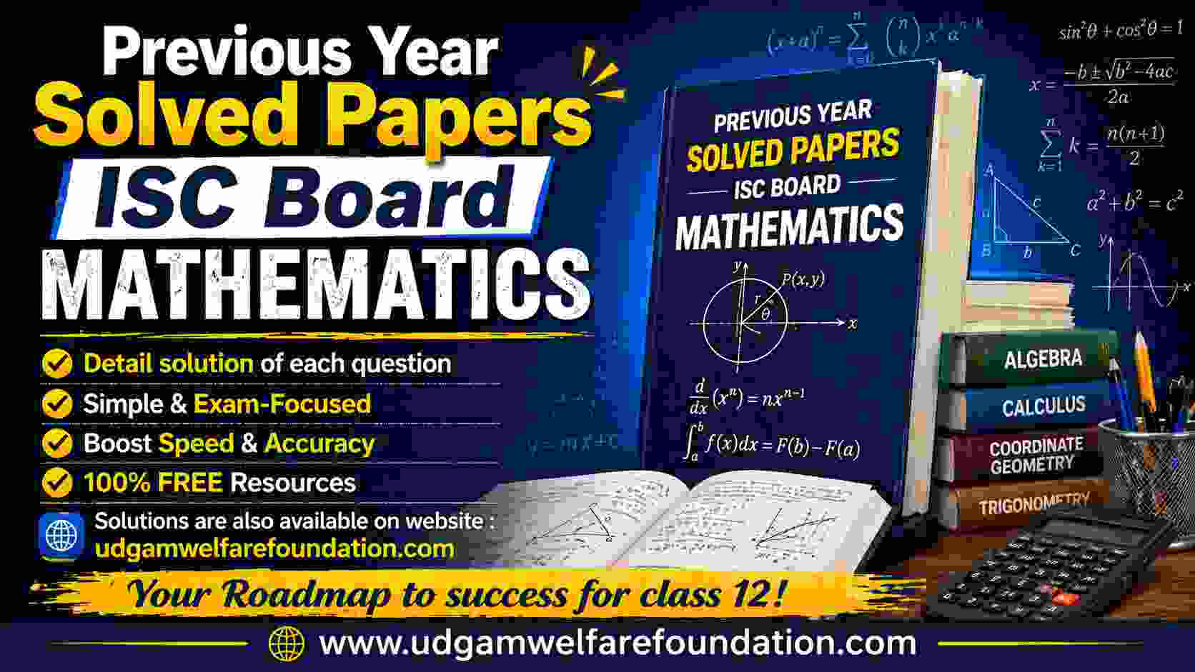 Previous Year Solved Papers ISC Board Mathematics Class 12